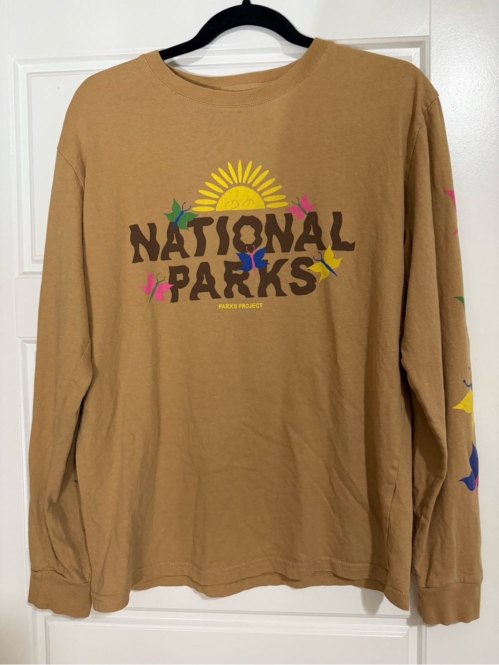 Parks Project National Parks 100% Cotton Long Sleeve Tee with Sun & Butterflies